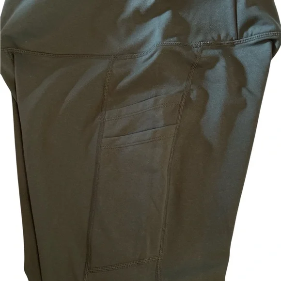 NWT baleaf Women's Fleece Lined Leggings M, greenWater Resistant Thermal Pockets - Picture 5 of 5